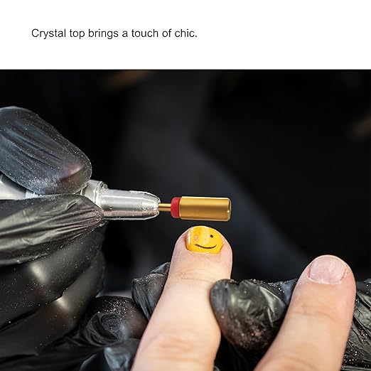 MIRACLE 3/32" Nail Drill Bits Crystal Top Large Barrel Head for Electric Drill Machines ｜ (Fine)