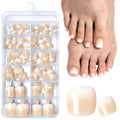 120PC Ombre Press on Toenails for Women Fake Toe nail Press ons Acrylic Toe Press on Nails Set, Ombre Press on Toe Nails Press on Fake Toenails Press ons Acrylic Toe Nail Tips Kit&Glue Tab-L