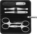 ZWILLING Beauty TWINOX 6-pc Manicure and Pedicure Set with Black Leather Case, Premium Nail Care