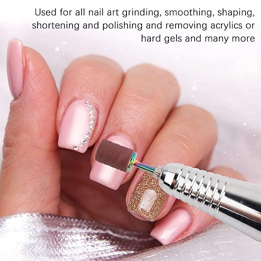 Sanding Bands for Nail Drill,300Pcs Nail Sanding Bands 80#100#120#150#180#240#Different Grit with 3/32Inch Mandrel Nail Drill Bits