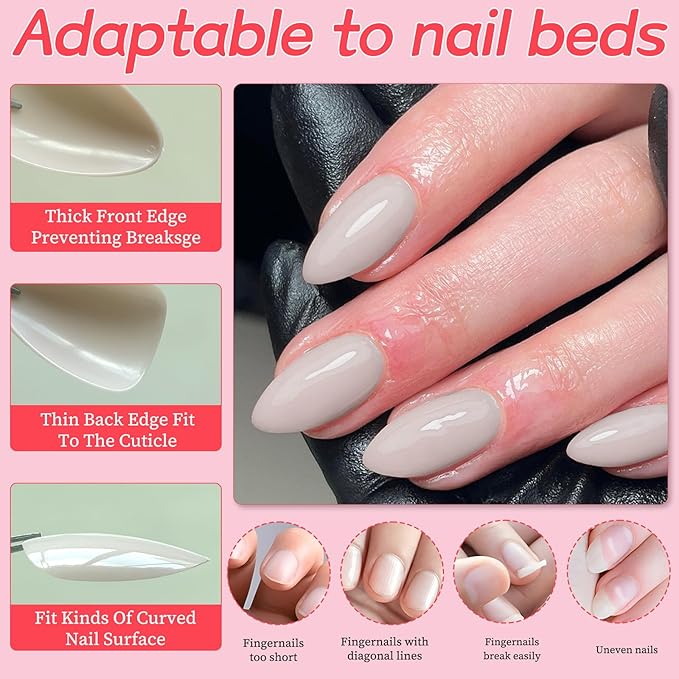 120pc Khaki Almond Press on Nails Short Fake Nails Press ons for Women Acrylic Nails Press on Nails&Glue Tabs, Short Khaki Press on Nails Almond False Nail Tip Stick on Artificial Fingernail