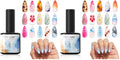 modelones Blooming Gel Nail Polish, 15 ml Clear Nail Art Accessories Stuff for Spreading Effects, Floral Print, Marble, Watercolor Design (Pack of 2)