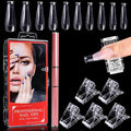 EBANKU 100 T Shape Gel Nail Mold Kit with Dual Acrylic Nail Extension Tools & Accessories