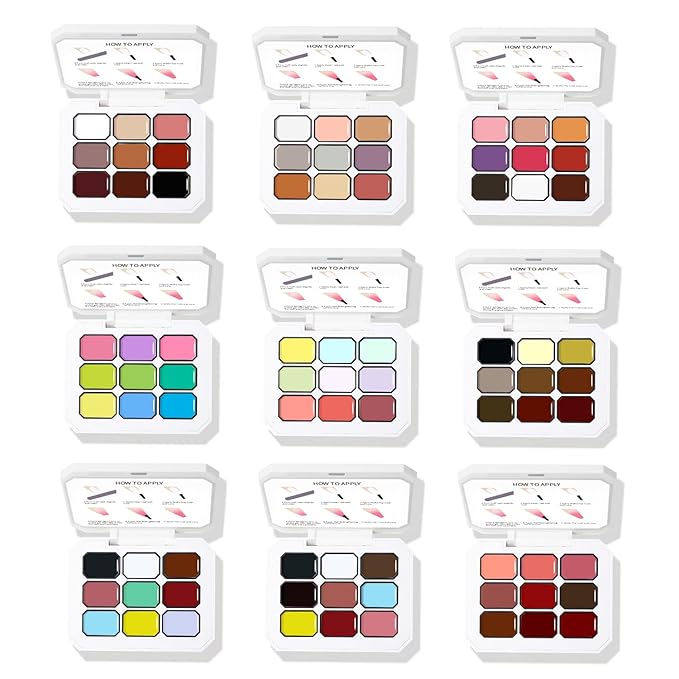Ombre Gel Nail Polish Nail Sponges for Ombre 9 Series Colorful Blush Effect Pat Painting Gradient Blooming Gel for Ombre Nails Multistyle French Manicure Nail Art DIY Home (A13, 1)