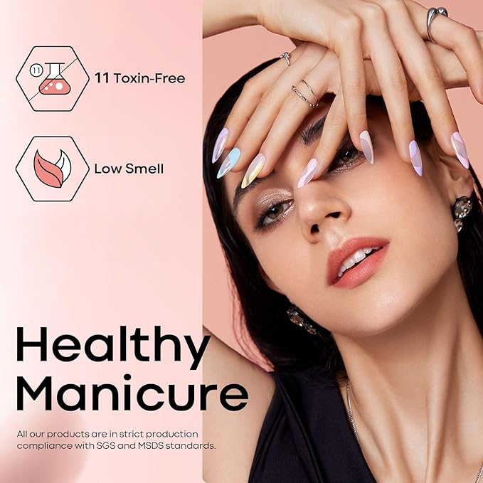modelones Poly Nail Gel Builder Extension Nude Nature Color Light Apricot Acrylic Enhancement Thickening Trendy Nail Art Design Salon Professional Technician Tool 50ML 1.76oz