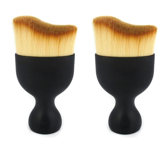 Nail Dust Brush for Acrylic Nails, 2 Pack, Soft Bristles, Ergonomic Handle, Nail Art Cleaner