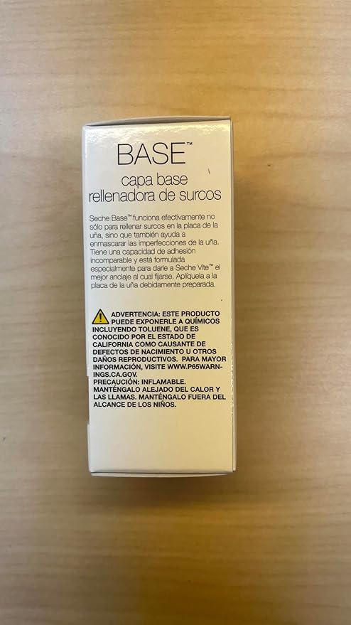 Seche Clear Base Coat Nail Polish - Ridge Filling Base Coat for Manicure & Pedicure, 0.5 fl oz