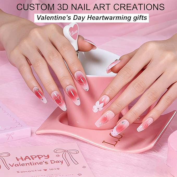 Makartt 3D Gel Nail Art: Clear Sculpting Gel Non-Sticky Hand Carving Glue Extension No Wipe Chrome Nail Powder Molding Gels Solid UV LED Soak Off Gels Nail Art DIY Salon Home