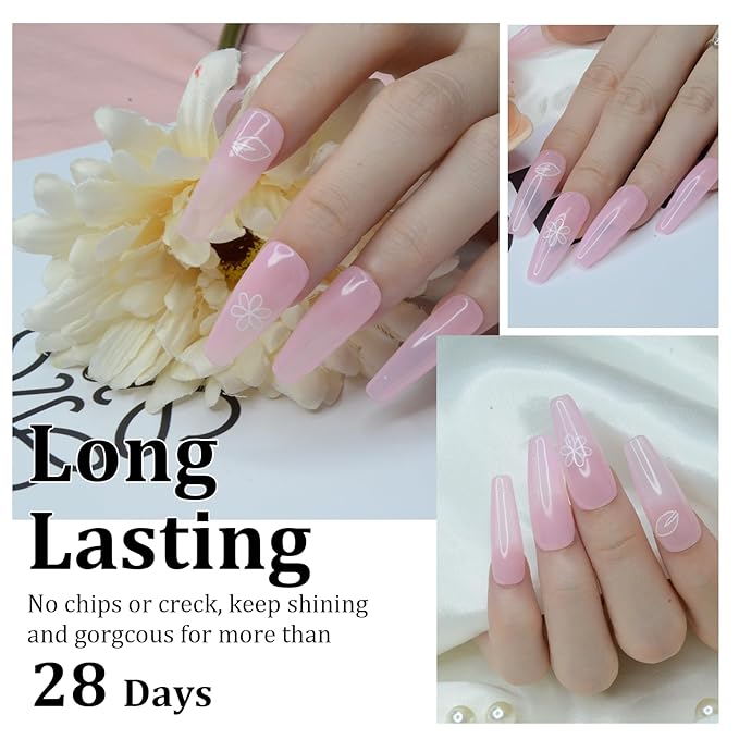 1 Oz/28g Pink Dip Powder, Neutral Nail Dipping Powder for Long-lasting 28 Days+ Dip Nail Art French Manicure Nail Starter & Professional Home DIY Salon Use, No Needed Nail Lamp Curing