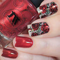 Whats Up Nails - B037 Growing Beauty Stamping Plate for Nail Art Design