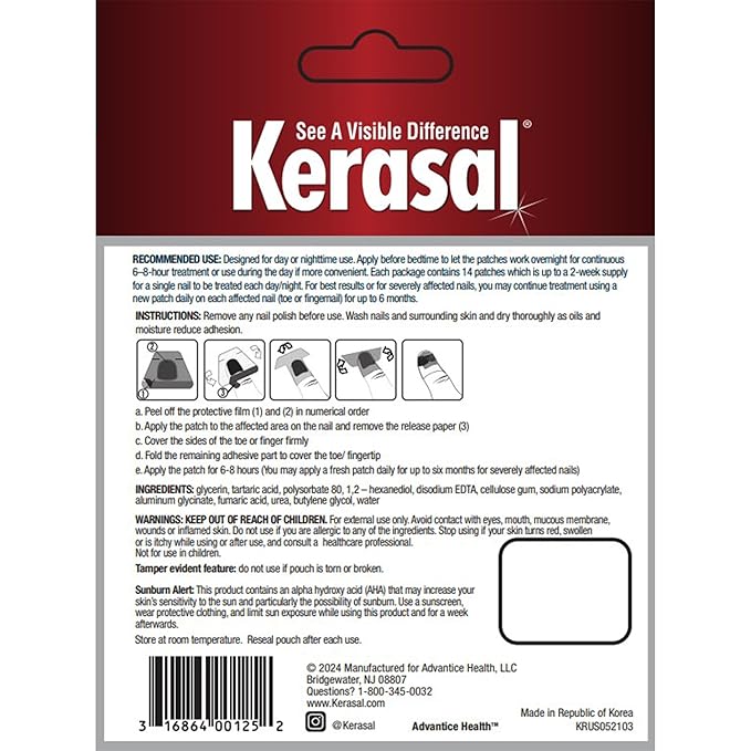 Kerasal Multi-Purpose Nail Repair Patches - 14 Count Twin Pack - Kerasal Nail Repair for Damage, 8-Hour Treatment Restores Healthy Appearance (Packaging May Vary)