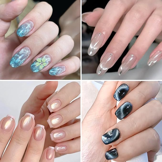 4mm Ball Magnets for Nails, Small Magnetic Beads for Nails for Cat Eye Gel Polish, Create Sea Wave & Halo Nail Effects, DIY Manicure Accessories Nail Art Tool for Salon & Home Use
