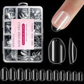 Extra Short Almond Kid Nail Tips,504Pcs Soft Gel Nail Tips Pre-Shaped Press On Nails For Kids,Clear Acrylic Half Matte Full Cover Fake Nail For Kids DIY Extension & Salon Use12 Sizes