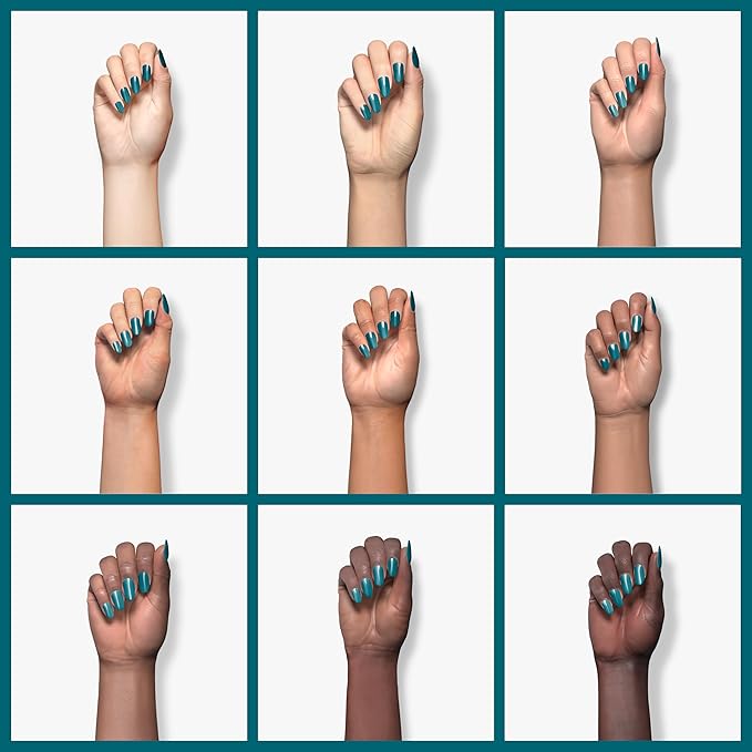 Imtiti Aegean Blue Gel Nail Polish, 10ml Translucent Blue Green gel nail polish Color Soak Off Gel Polish Nail Art Manicure Salon DIY Nail Lamp Gel Nail Design Christmas Halloween Decoration 1 Pcs