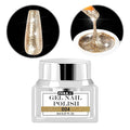 NXJ INFILILA Gold Glitter Gel Nail Polish, Reflective Shimmer Gold Gel Liner for Nail Art, Holographic Sparkle Long-lasting Color Soak Off UV Lamp Cured Gels for Art Manicure Salon DIY at Home B04