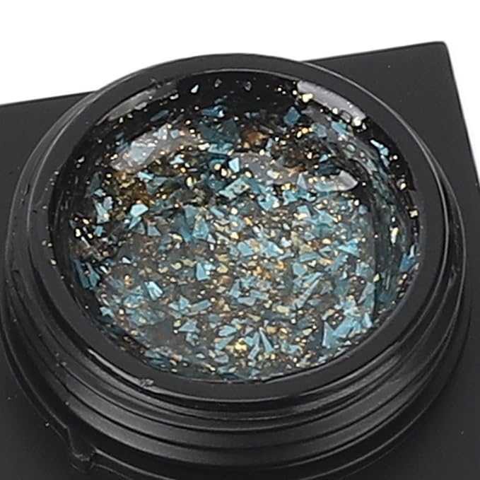 Glitter Gel Nail Polish, Solid Gel Nail Polish Sparkly Gel Nail Polish 8 Colors Nail Sand Shell Gel Polish Soak Off Gel Polish Set for Home Nail Tech DIY Nail Art