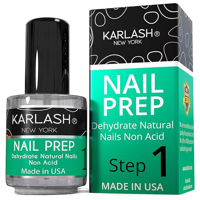 Karlash Professional Natural Nail Prep Dehydrate,Nails Superior Bonding Primer for Acrylic Powder and Gel Nail Polish 0.5 oz Fast Dry Dehydrator Base Bonder Liquid.