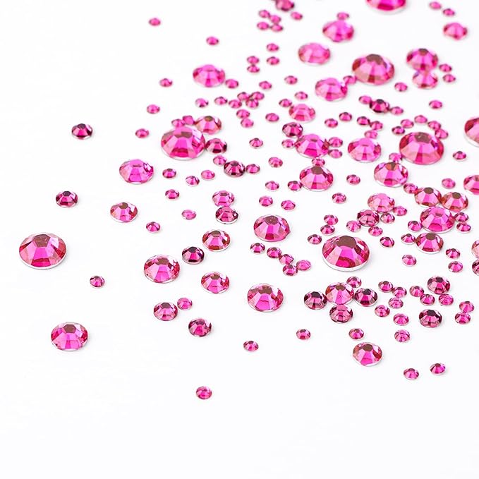Canvalite 1500PCS Rhinestones Flat Back Gems, Nail Rhinestones Nail Art Gems with Pick Up Tweezers and Rhinestone Picker Dotting Pen, Nail Art Tools for Nails, Clothes, Face, Craft…