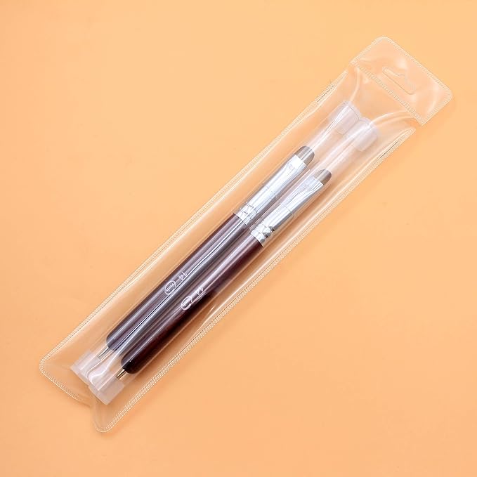Vanfa Detailing Nail Art French Brush With Doting Tool Size #14 (Pack of 2)