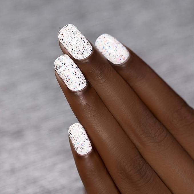 ILNP Confetti - Multi-Colored Metallic Flake Topper Nail Polish, Chip Resistant, 7-Free, Non-Toxic, Vegan, Cruelty Free, 12ml