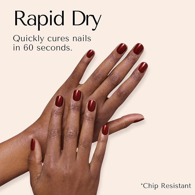 Ami Amour- Gel Nail Strips Cured Polish Color That Pops (Last 14+ Days) | Semi Cured Nail Sticker Wraps For Quick Easy Application (Cherry Red)