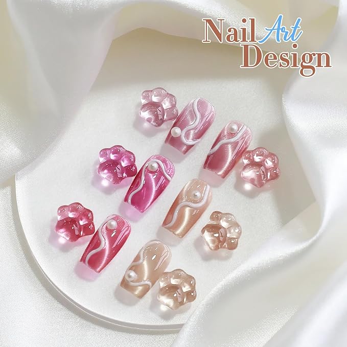 Double Rhythm 0.5 Oz Cat Eye Gel Polish with Magnet Same Color Same Bottle Holographic Glitter Shimmer Translucent Color Salon 15 ML Magnetic Nail Art (Apricot Nude-MC1166)