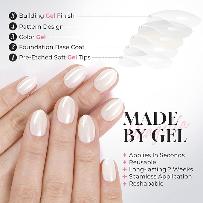UNA GELLA 32Pcs Soft Gel Press on Nails - 16 Sizes Silver Chrome Mirror Almond Glue on Nails, Reusable Metallic Short Almond False Nails, Full Cover Acrylic Nail Kit for Women DIY Home Manicure