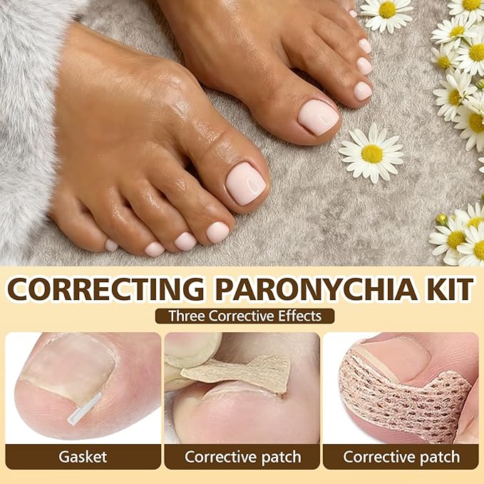Ingrown Toenail Corrector Set with Magnifier and Correction Strips, Professional Ingrown Toenail Treatment Tools Set, Safe and Effective Nail Care for Home Use