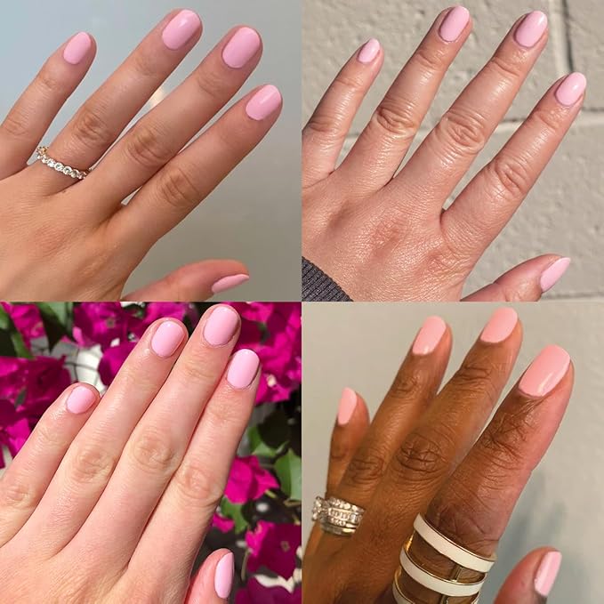Olive & June Long Lasting Nail Polish | Plump Gel-Like Finish No Lamp Needed | Lasts up to 10 days | Salon-Quality 15-Free Vegan & Cruelty-Free Chip-Resistant | SE Bubbly Pink