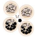 Black Camellia Rhinestone Nail Charms Nail Art Accessories Pearls Gems for DIY Manicure and Creative Decorations