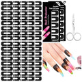 SAVILAND Nail Polish Protector for Fingers: 100PCS U V Protection U-Shaped Nail Protector Cuticle Protector for Nails Painting Peel Off Nails Tape for Airbrush Gel Polish Nail Art