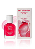 ohora Natural Glow Water Syrup Nail Strengthener (Peach) - Tinted Nail Hardener for Brittle, Damaged Nails, Quick-Dry Glossy Finish, Nail Repair & Growth, 15 mL
