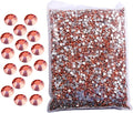 Hisenlee 14400PCS Rhinestone SS3-SS20 Crystal Gems 9 Sizes Wholesale Nail Art Rhinestone Flatback Round Glass Diamond for Crafts (SS10, Rose Gold)