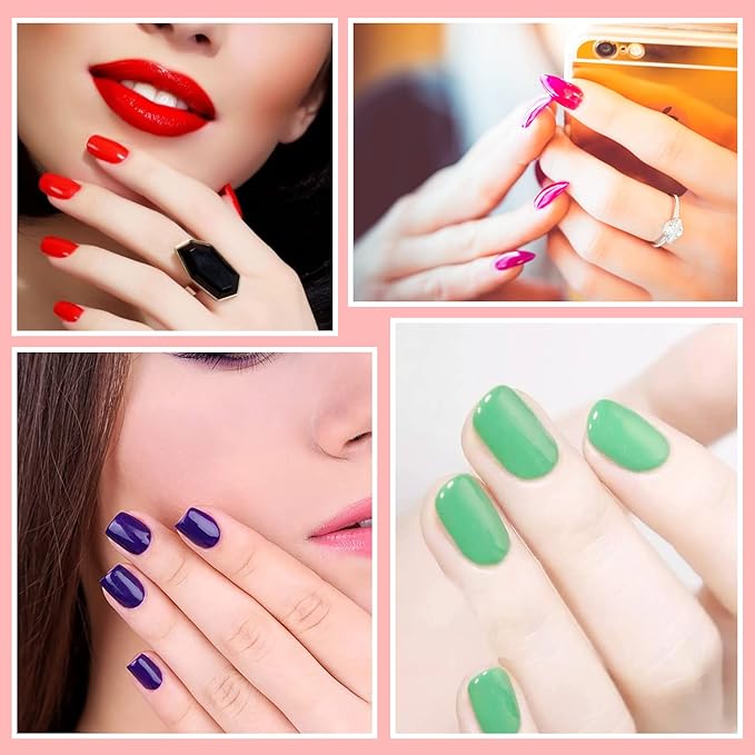 SILPECWEE 20 Sheets Easter Nail Wraps for Women Candy Color Nail Polish Strips Self Adhesive Nail Polish Stickers Gel Nail Strips Fingernails Manicure Sticker Accessories with 1pc File