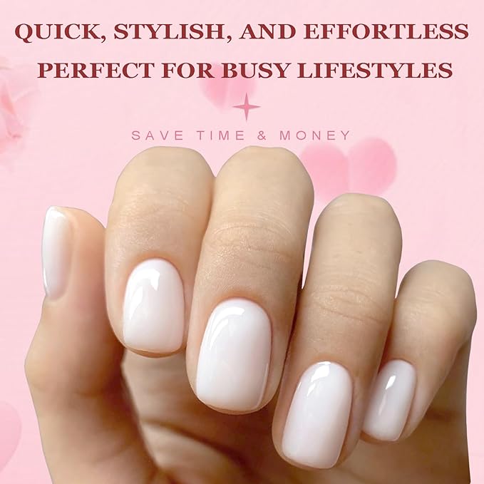 AddFavo 576pcs Square Press on Nails Short Fake Nails, Full Cover Glossy Short Nails Press on Acrylic False Nail Tips 24 Colors for Women