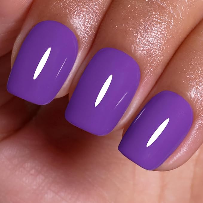 Gel Polish, 0.5 Fl Oz Purple Lavender Nail Gel Polish Spring Summer Art Starter Manicure Salon DIY Soak off UV LED Design