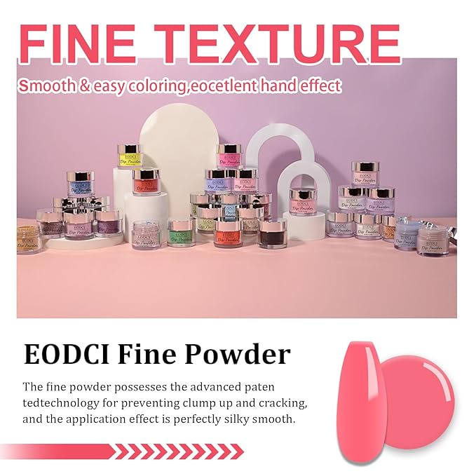 Hot Pink Dip Powder, 1OZ Nail Dipping Powder for Long-lasting 28 Days+ Dip Nail Art French Manicure Nail Starter & Professional Home DIY Salon Use 28g
