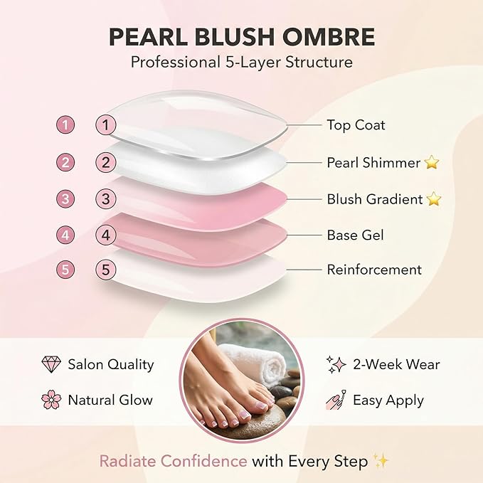 Cotton Candy Pink French Tip Toe Nail Press Ons, 150PCS Square Full Cover Soft Gel Toe Nail Tips, 15 Sizes for Wide Toenail Beds, Pre-Shaped for DIY French Pedicure & Salon
