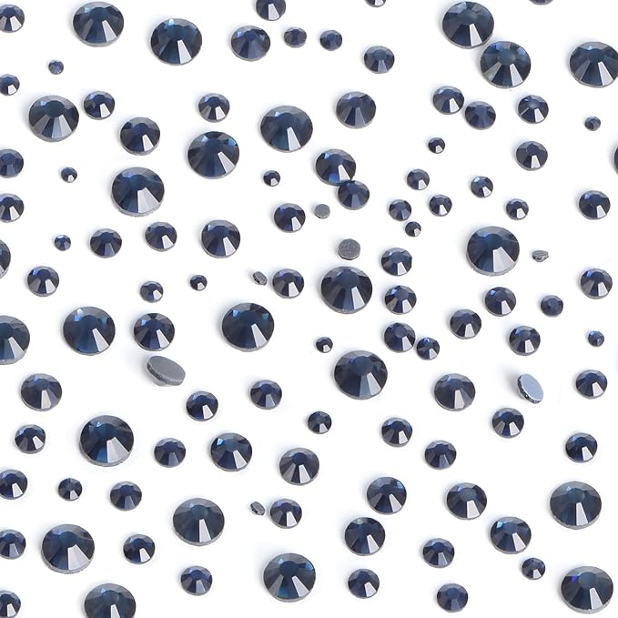 8000pcs Hotfix Rhinestones Flatback,Rhinestones for Crafts Clothes Mixed 6 Sizes, Hotfix Crystals with Wax Pencil Kit, SS4-SS30,Montana