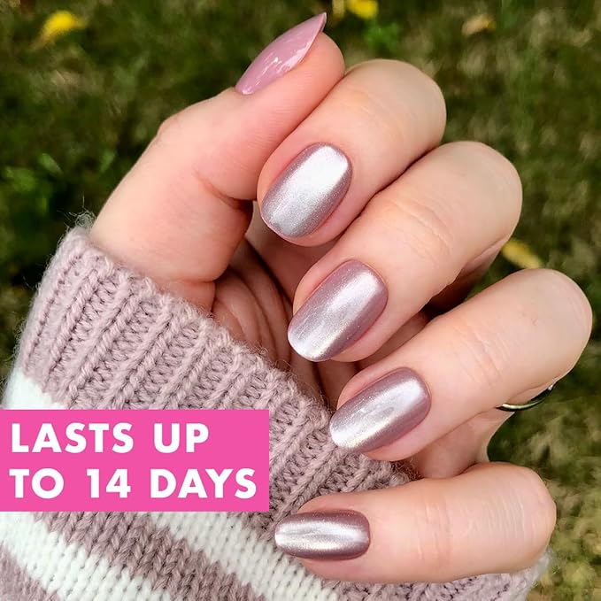 Olive & June Instant Mani Press-On Nails (Glue) | 42 Fake Nails, 21 Sizes | Non-Toxic, Long-Lasting Recycled Materials Realistic Look | Salon-Quality at Home | Short, Round | World Lit Velvet