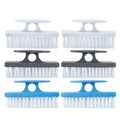 Superio Nail Brush for Cleaning Fingernails, Nail Scrubber Brush, Toe Foot Hands Fingernail Brush Cleaner- Small Scrub Brush- All-Purpose Stiff Cleaning Brush for Home, Kitchen, Work, (6, Multi)