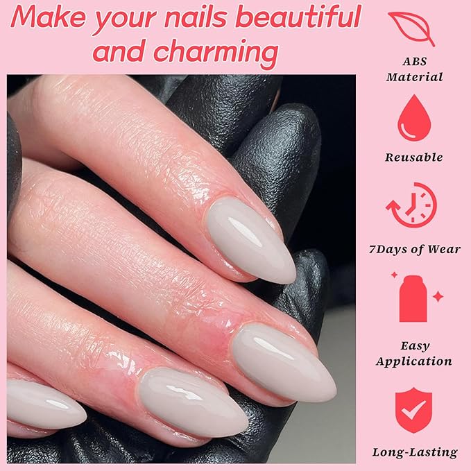 120pc Khaki Almond Press on Nails Short Fake Nails Press ons for Women Acrylic Nails Press on Nails&Glue Tabs, Short Khaki Press on Nails Almond False Nail Tip Stick on Artificial Fingernail
