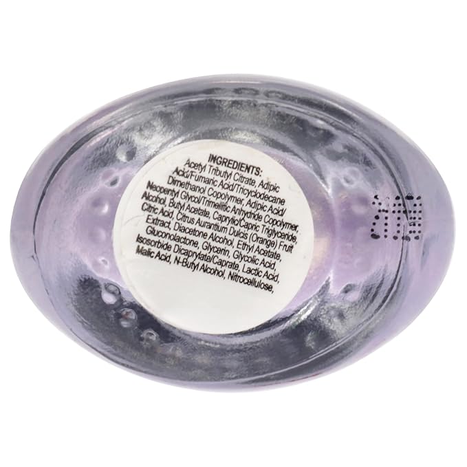 Nailtopia - Plant-Based Chip Free Nail Lacquer - Non Toxic, Bio-Sourced, Long-Lasting, Strengthening Polish - Stay Inspired (Medium Purple With Gold Reflects) - 0.41oz