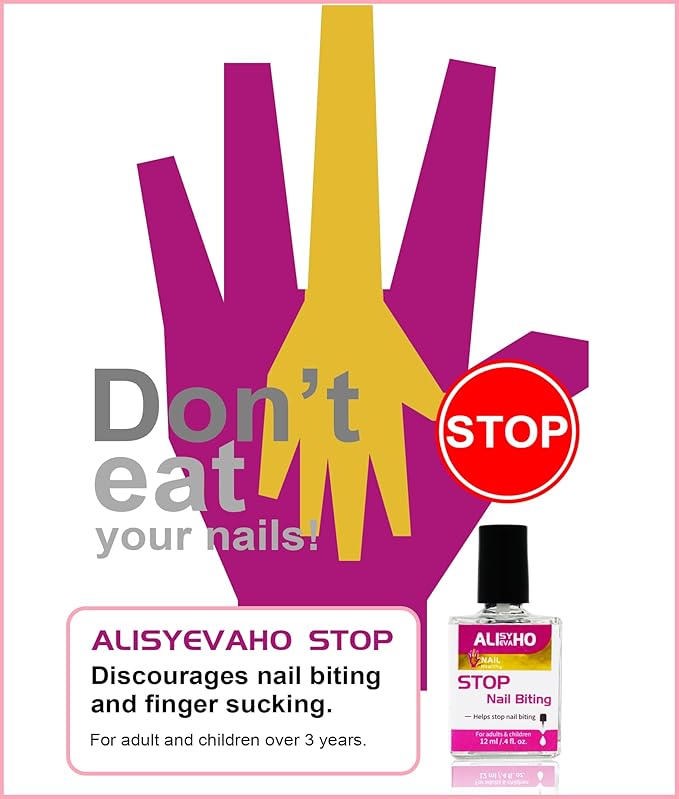 Nail Biting Treatment for Kids, Bitter prevention Thumb Sucking Deterrent, Safe Plant Formula& Effective Solution Long-Lasting & Quick Dry For Ages 3+ | 0.4 oz |