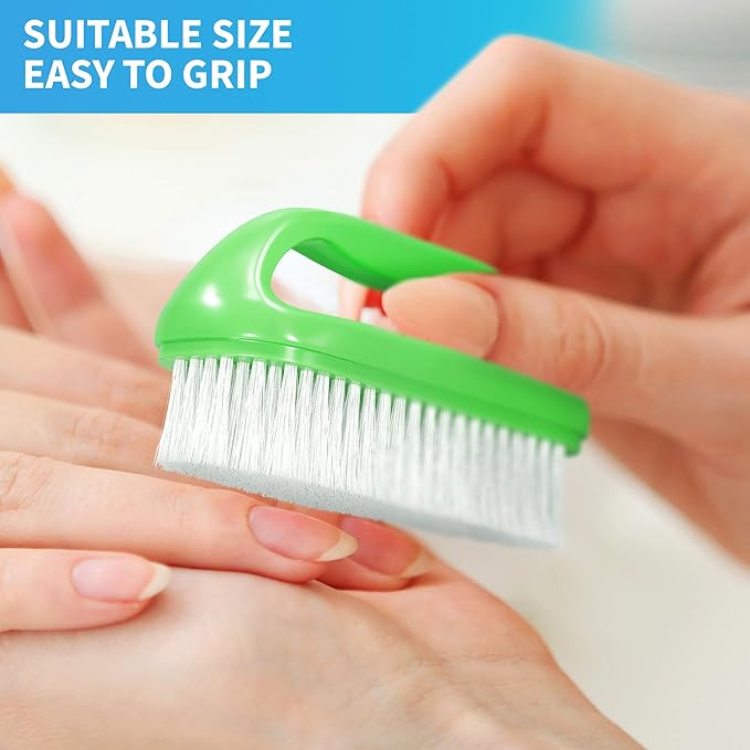 Konex Perfect-Grip Large Hand and Nail Brush 4" X 2-1/4" X 1-1/2" (Green)