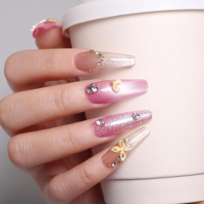 Imtiti Cat Eye & Glitter Gel Nail Polish Set with Magnet, 6 Colors 10ml Gel Polish Set,UV/LED Curable, Soak Off, Sparkling Magnetic Effect Manicure Kit, Gift for Women