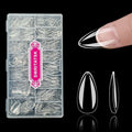 Press On Nails Thicker Medium Almond Nail Tips,600pcs Gel Flase Nails Tips Acrylic Tip, 15 Sizes 00-13 Fake Tips,Nails Tips, Soft Acrylic Press On Nail Valentines Gifts for Women