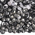 Blinginbox 1440Pieces SS6/1.9-2mm Flat Back Crystal Rhinestones Round Gems for Nail Art,Black Diamond