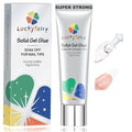 Nail Glue Gel for Nail Tips, Super Strong Solid Gel Glue U V Cured Needed, 15ml Soak Off Soft Adhesive Bonding for Acrylic Nails, Nails Extension Fake Nails