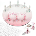 BQAN Nail Stand for Press Ons, Magnetic Nail Holder for Painting | Display | Fake Nails Practice with 200 Pcs Adhesive Tabs, Round Metal Base Nails Art Tools Homes and Salons Use